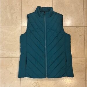 Lands' End Teal Puffer Vest